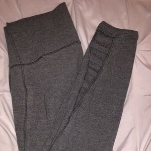 Gray, high waisted leggings
